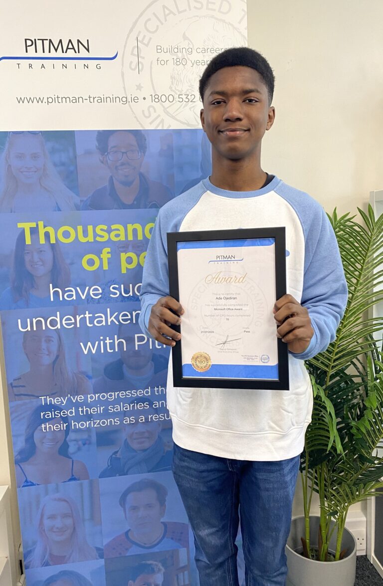 Ade Ojediran - Pitman Training Graduation kim healy ade ojediran mos award photo