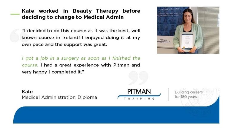 Kate Medical Administration Diploma Success Story Kate Medical Administration Diploma Success Story